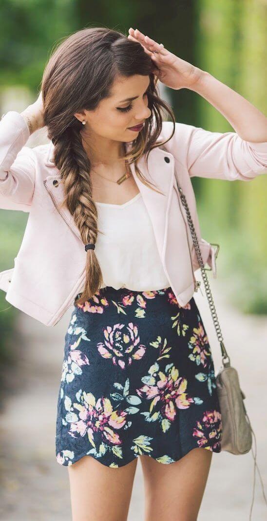 Adorable Floral Print Outfit for This Summer