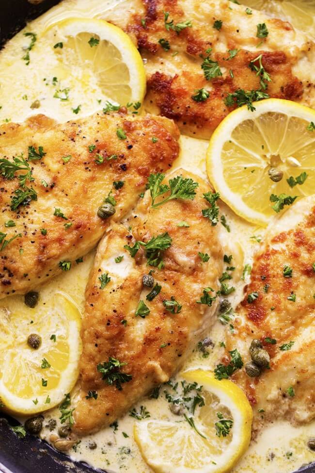 Creamy Lemon Chicken Piccata and more on @worthminer