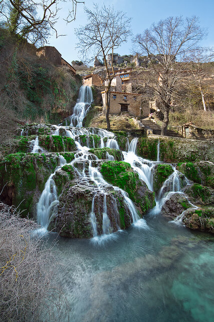 Waterfall In Orbaneja Del Castillo, Burgos, Spain