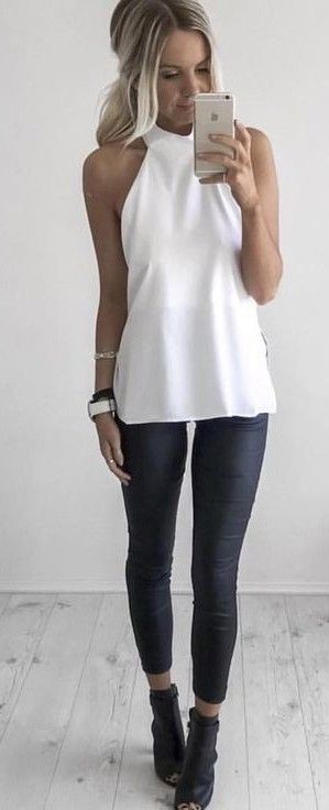 Check out these amazing summer outfit ideas with white shirt.